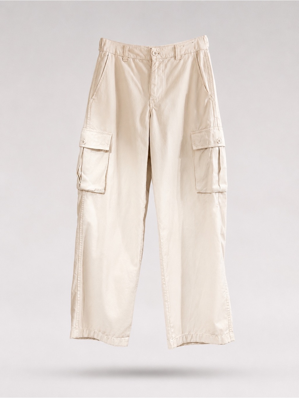 Women’s Beige Cargo Pants - Classic Utility Style